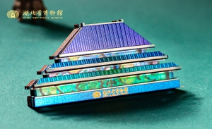 湖北省博物馆文物藏宝盒木质多层冰箱贴