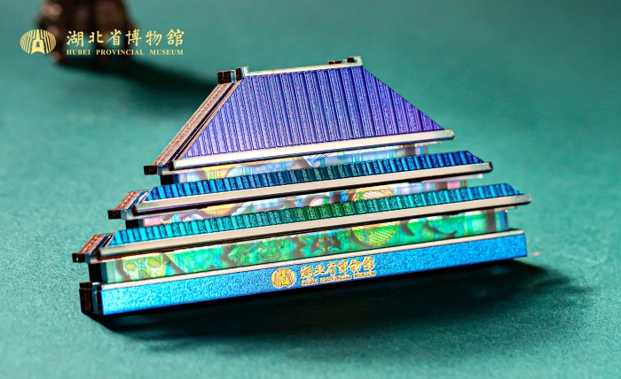 湖北省博物馆文物藏宝盒木质多层冰箱贴