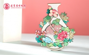 辽宁博物馆玉壶酿春木质流沙冰箱贴