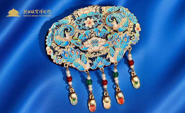 沈阳故宫翠羽珠华金属冰箱贴